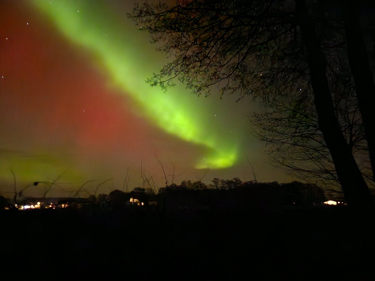 Noorderlocht te zien, prachtig! #northernlights