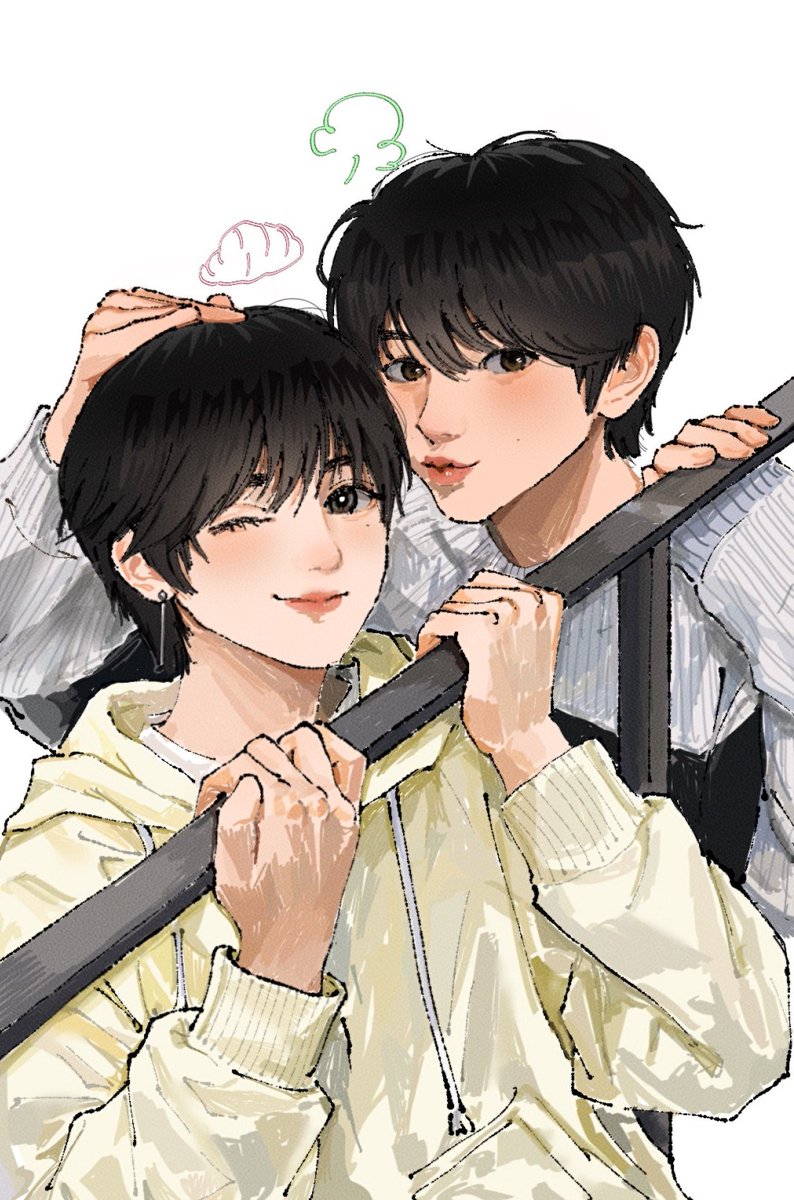 JHright0621's tweet image. #사쿠야 #재희 #빵댕이즈