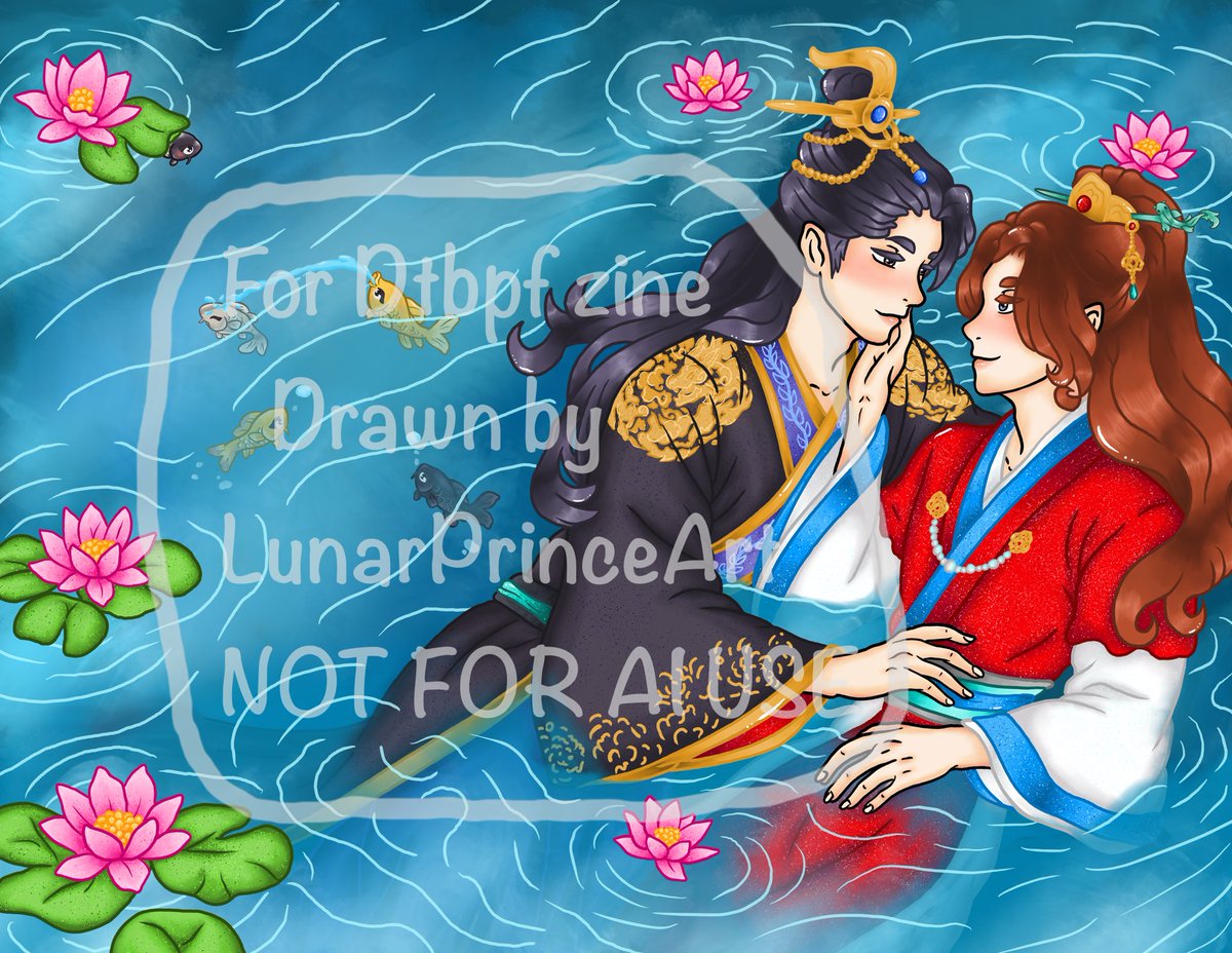 Hello little fishies! 🐡 who would like to see our cover design? 😱 it was kindly drawn by our cover artist <a href="/LunarPrinceArt/">karter</a> ! Pls remember that any art posted for this project is NOT FOR AI TRAINING OR USE.