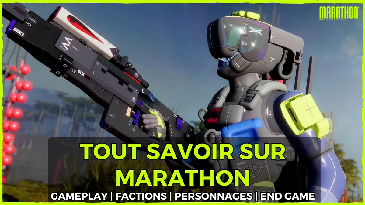 Et voilà le gros récap de tout ce qu'on sait sur Marathon ! Dispo le 5 mars prochain sur PC, PS5 et Xbox Series youtu.be/9y0fAoenwiI