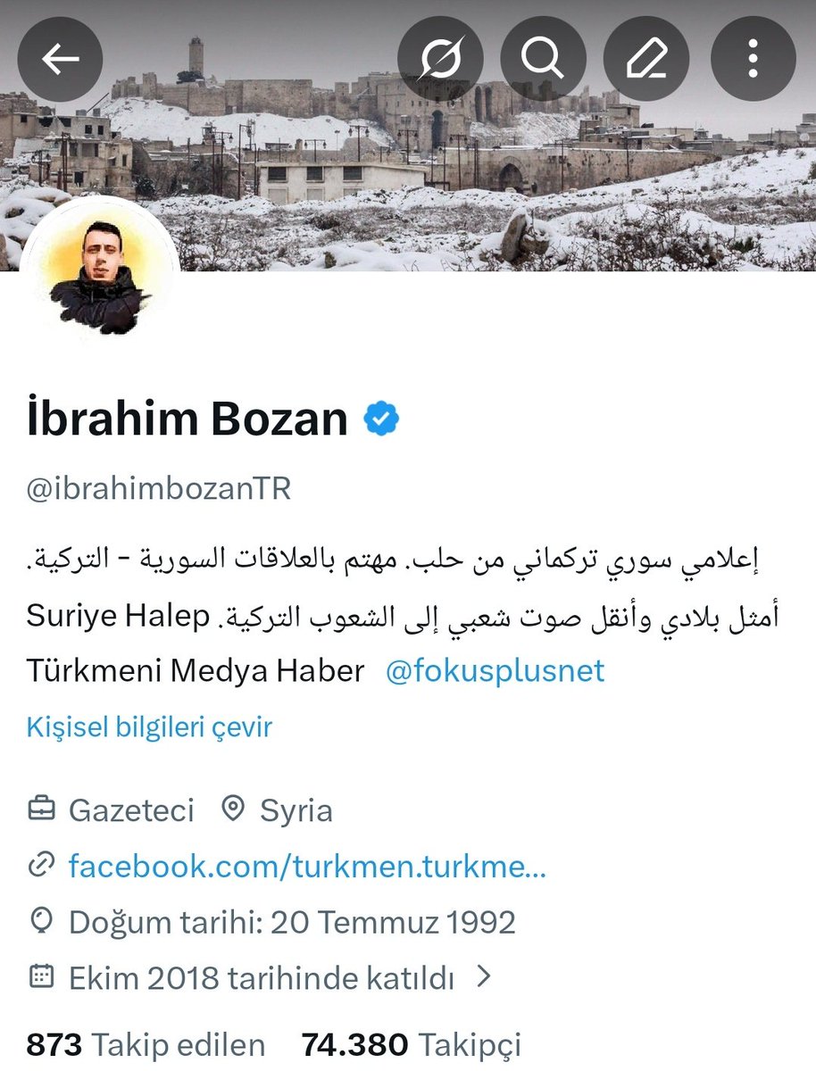 Değerli kardeşlerim. Bir el atarsanız hesabı 80K ulaştırabiliriz.

Çok zor şartlarda bu mücadeleyi yürütmeye çalışıyorum. Sizlerin desteği ve yanımda durmanız benim için çok değerli ve güç kaynağıdır.

Hep birlikte, gerçekleri, doğruları ve hakkı duyurmaya devam edelim.