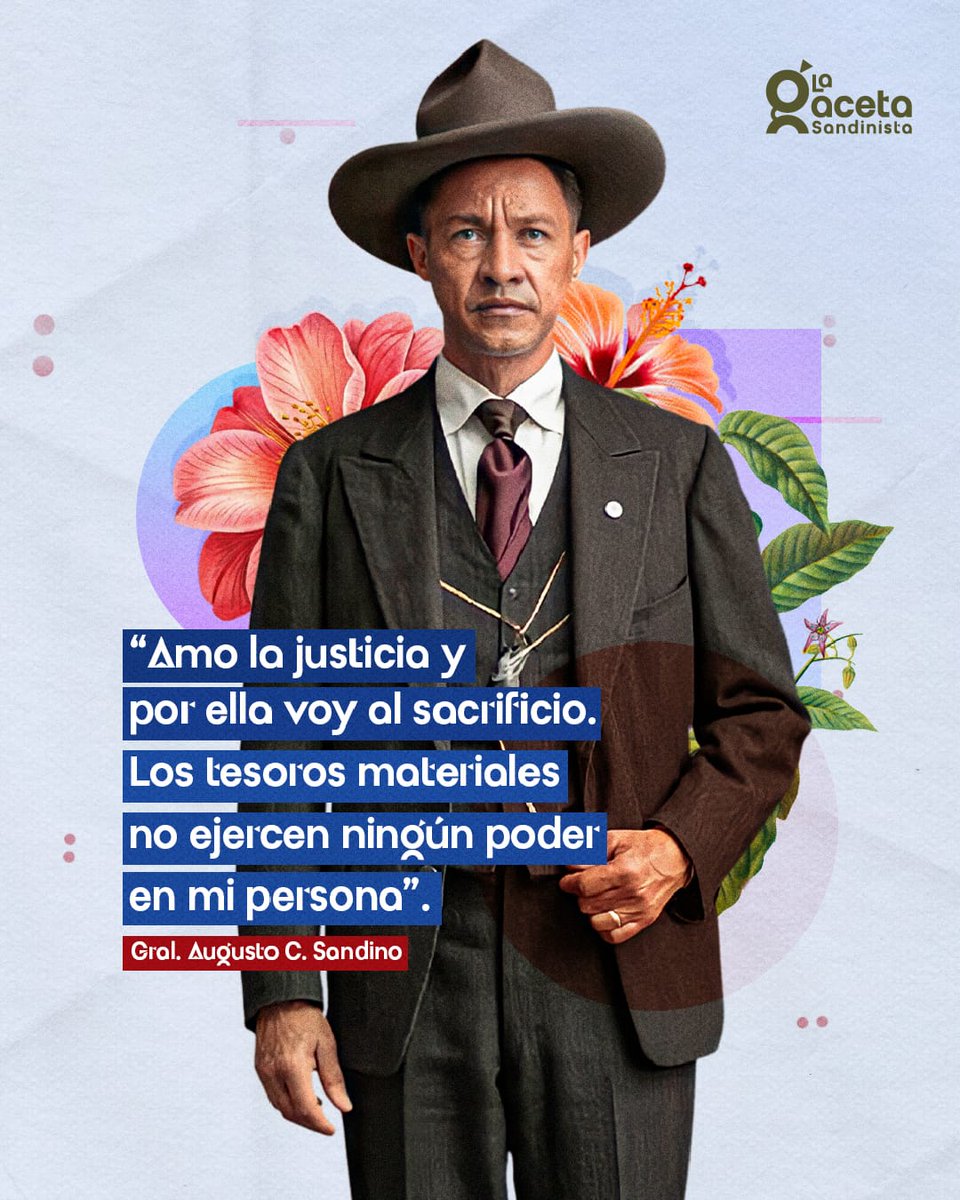 Firme en sus ideales, el General Sandino reafirma que la justicia es el motor de su lucha indomable, priorizando siempre la dignidad y el decoro nacional sobre cualquier riqueza material.
