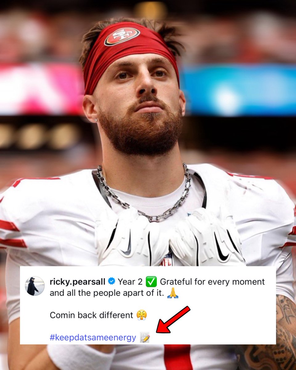 OurSf49ers's tweet photo. #49ers Ricky Pearsall with a message to the doubters on his final post of the season on IG: 

“Comin back different” 

“#KeepThatSameEnergy” https://t.co/90OoPhz2As