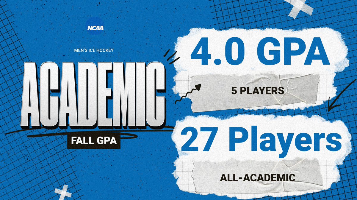 MU_Mens_Hockey's tweet photo. FALL GPA REPORT

Team GPA: 3.54
Presidents List (4.0): 5 players
Deans List (3.5-3.99): 15 players
3.0 or higher: 27 out of 30 https://t.co/vz7ZNCFoep