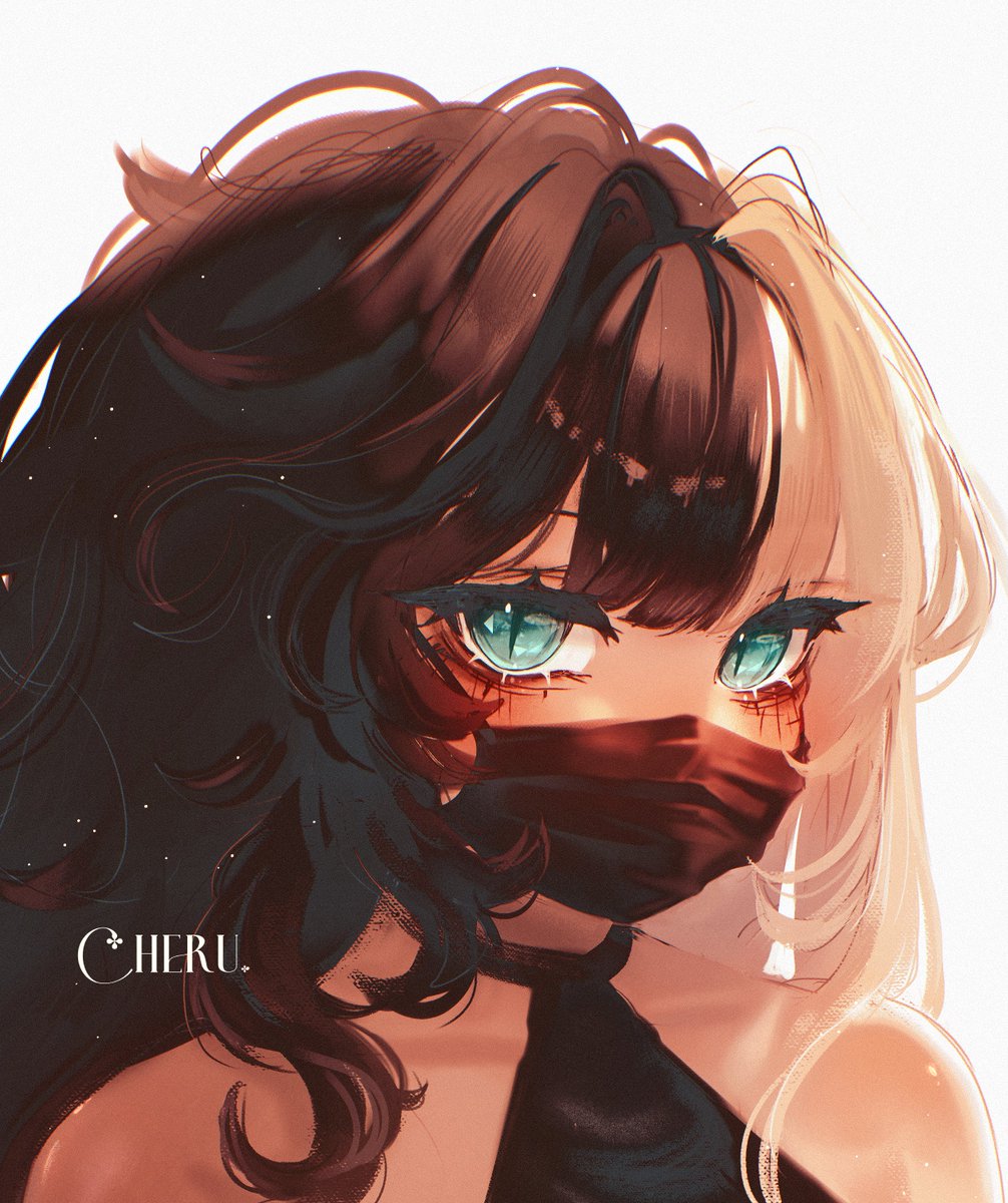 CheruleanArt's tweet image. so happy with the texture on this mask🤍