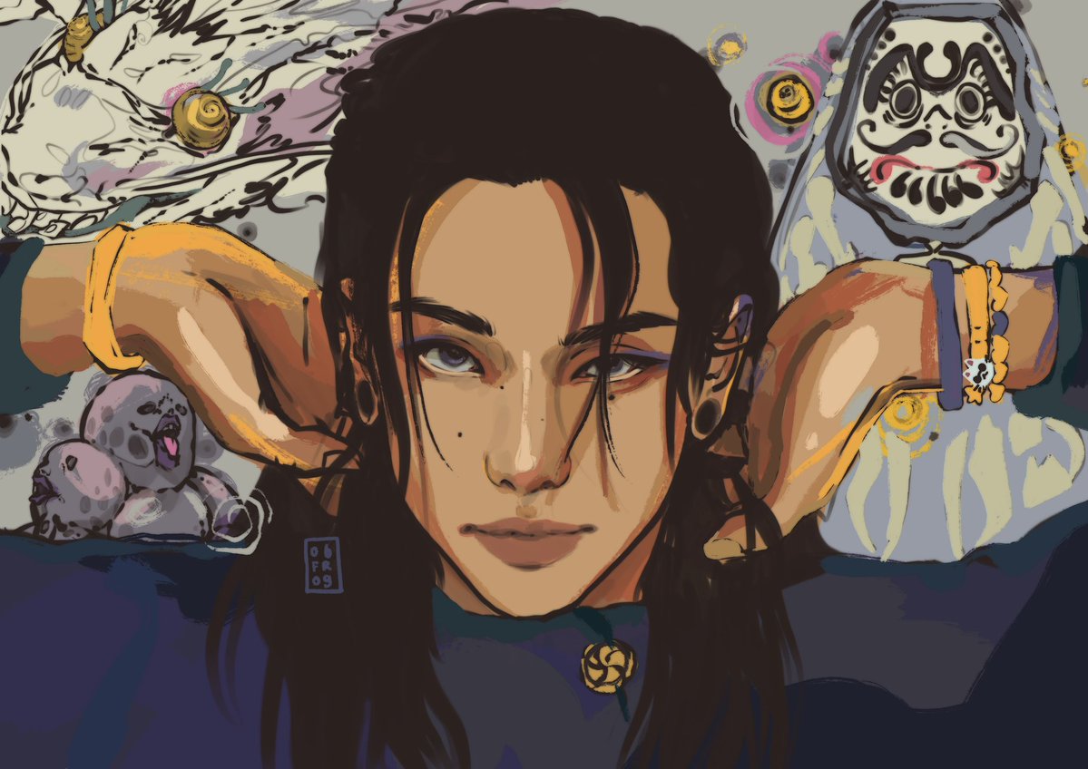 o6frog's tweet image. #hyunjin as #sugurugeto ⋆✴︎˚🐉｡⋆