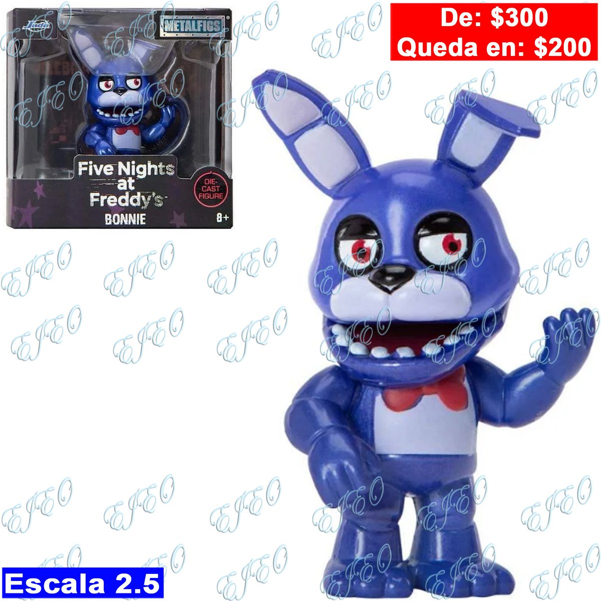 distribuidoejeo's tweet photo. ¡Atención!:

Ya está a la venta con nosotros está figura de Bonnie en escala 2.5

De $300 queda en $200

#DistribuidoraEjeo #Jada #Metalfigs #FiveNightatFreddys #five #night #freddys #bonnie https://t.co/URc8yDAYxd