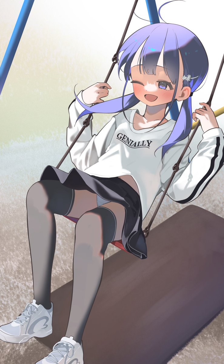 ブランコって楽しいよね〜 