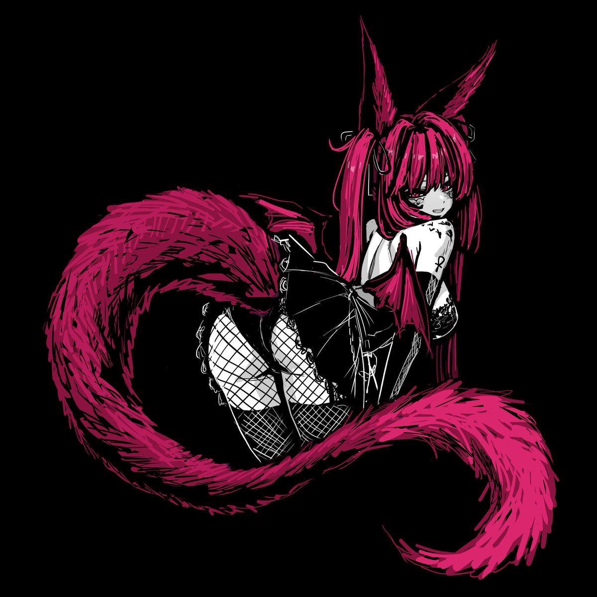 Trickywii's tweet image. Just a cheeky harpy dragon.