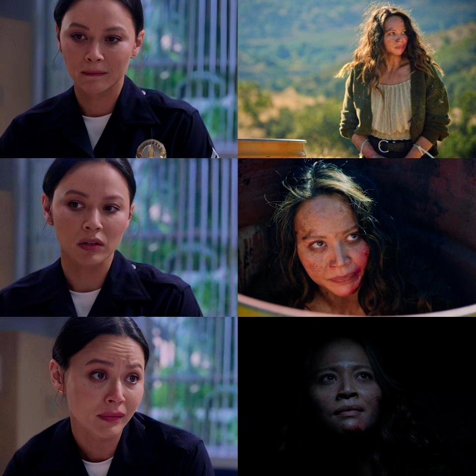 I'm not crying, you are.  My poor girl. 😭😭😭
Also, Melissa O'Neil the actress that you are!!! #TheRookie #LucyChen #Chenford