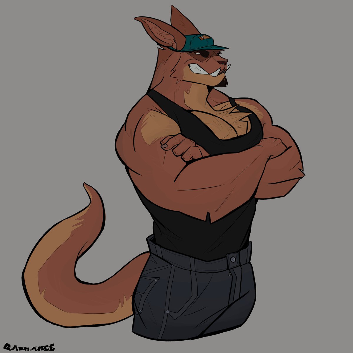 gabmanee's tweet image. Commission for @MondoTheRoo 🦘!