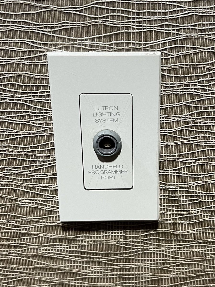 fun fact you didn't need to know: Both the FWA Marriott AND the ANE Westin have a connection for a Lutron lighting system programming device