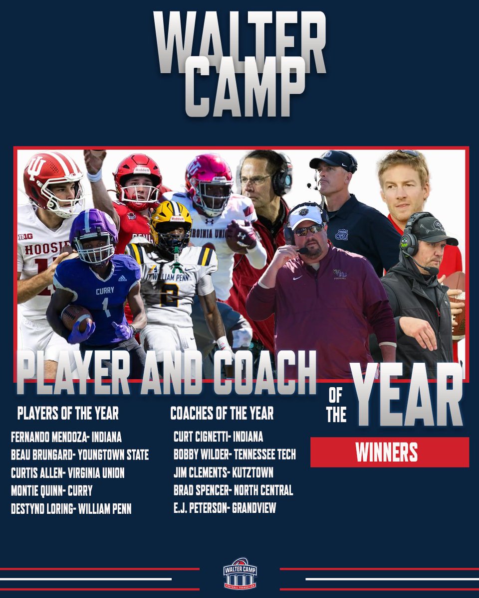 WalterCampFF's tweet image. As @IndianaFootball and @CanesFootball battle for the @CFBPlayoff trophy tonight, let's recap another great year of college football at all levels of play! 

The Father of American Football would be proud!   @Gridiron1880 

waltercamp.org/recapping-a-gr…