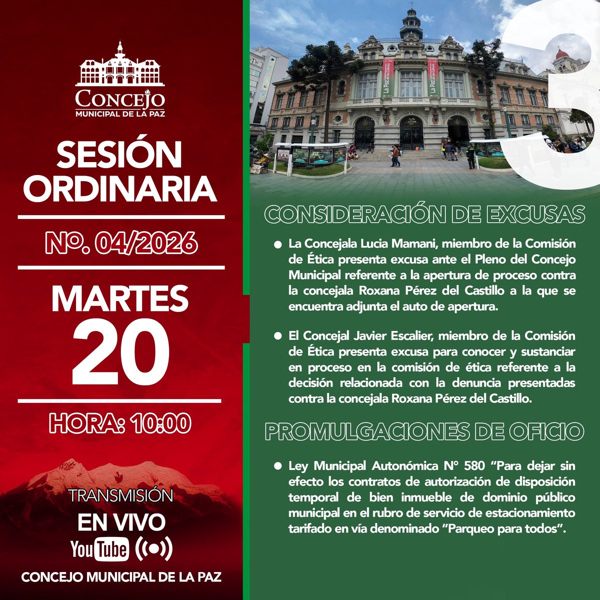 Concejo Municipal de La Paz tweet media