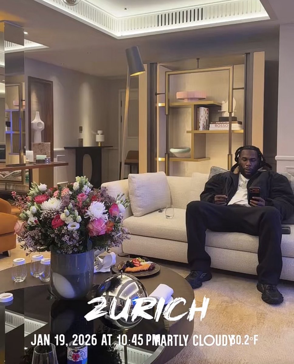 1BENNY7G's tweet image. BURNA BOY HAS LANDED IN ZURICH! 🐐
