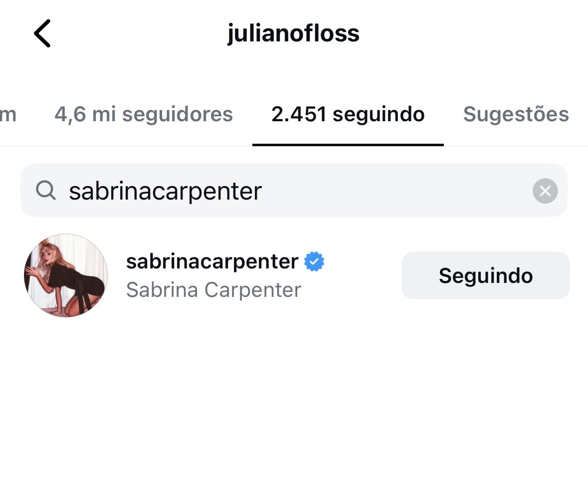 sabrinacervo's tweet image. nós fãs da Sabrina Carpenter faremos Juliano Floss campeão do #BBB26!