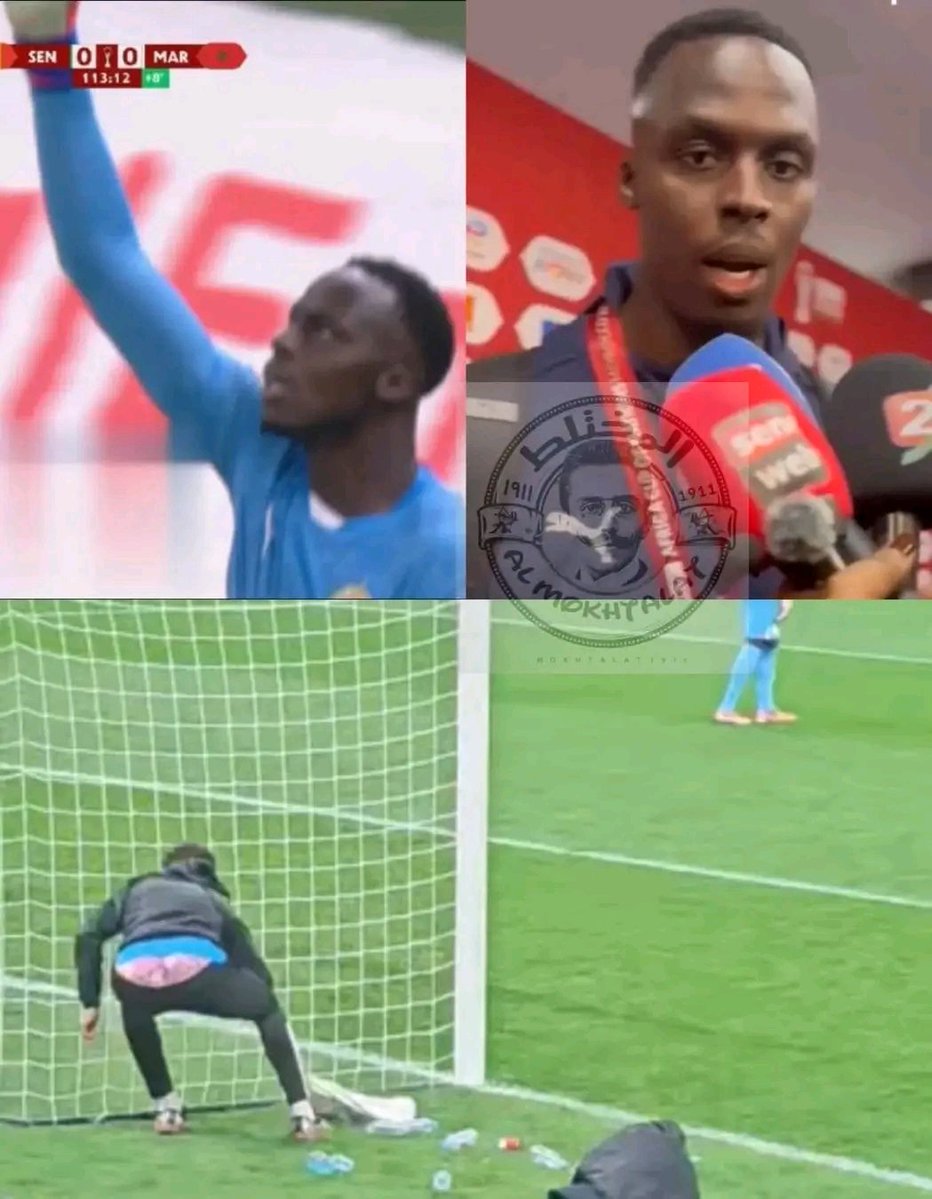mrzken11's tweet image. 🧤 Édouard Mendy: “I placed my towel next to the goal to dry my gloves from the rain, but it was removed five times. I used another one, and that too was taken away.

It is unfortunate that in 2026 some people still believe that witchcraft controls the outcome of matches. I…