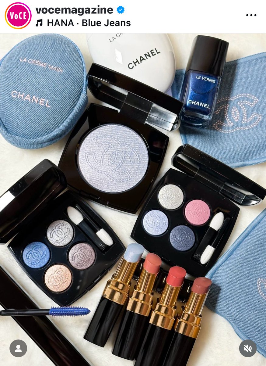 朝から爽やかなデニムコレクションを目にして眼福🤩✨CHANELのブルー