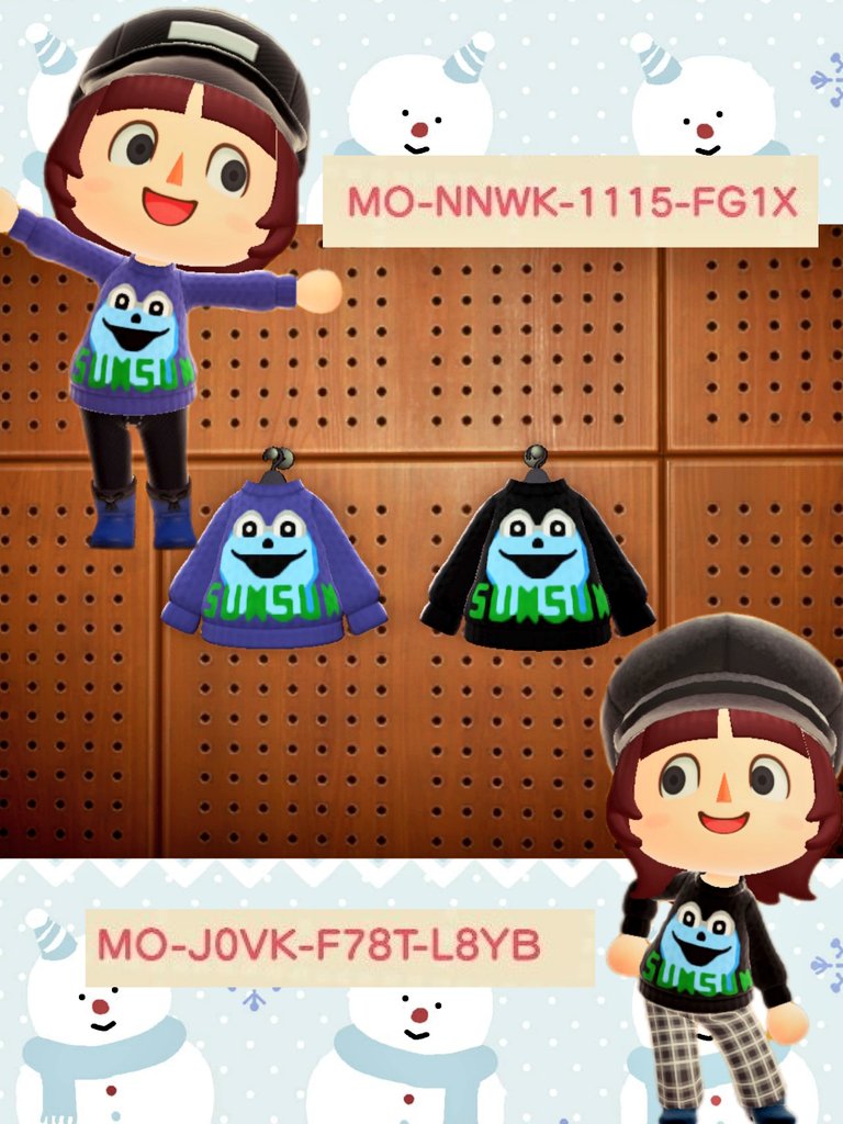 スンスン」のセーター作りました ご自由にどうぞ😊 MA-6043-9807-5107