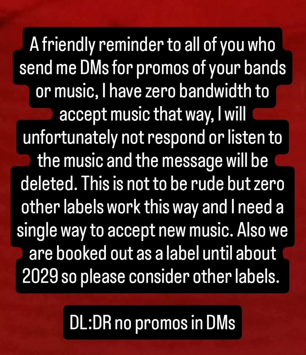 submissions@tolivealie.com is the only way to reach us for promos and please note we are booked out for a few years