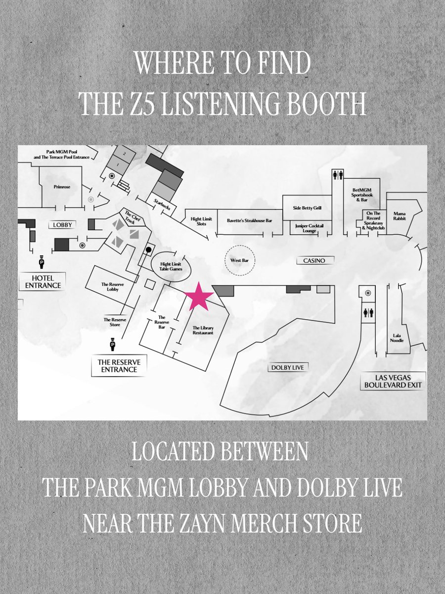 inZAYN's tweet image. now playing in vegaz… Z5 
stop by the Z5 listening booth and be the first to hear never before heard music from @zaynmalik! 🎧🎶 

📍: @parkmgm (between dolby live and lobby) 
🕐: open 3PM - 9PM on show days