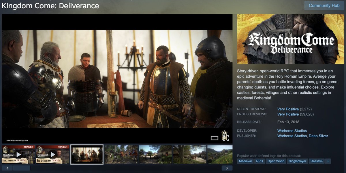 Kazitsx's tweet image. kingdom come: deliverance 🗡️
24h steam giveaway

to enter:
repost | follow me + @kaziverse
winner picked in 24 hours 🎮