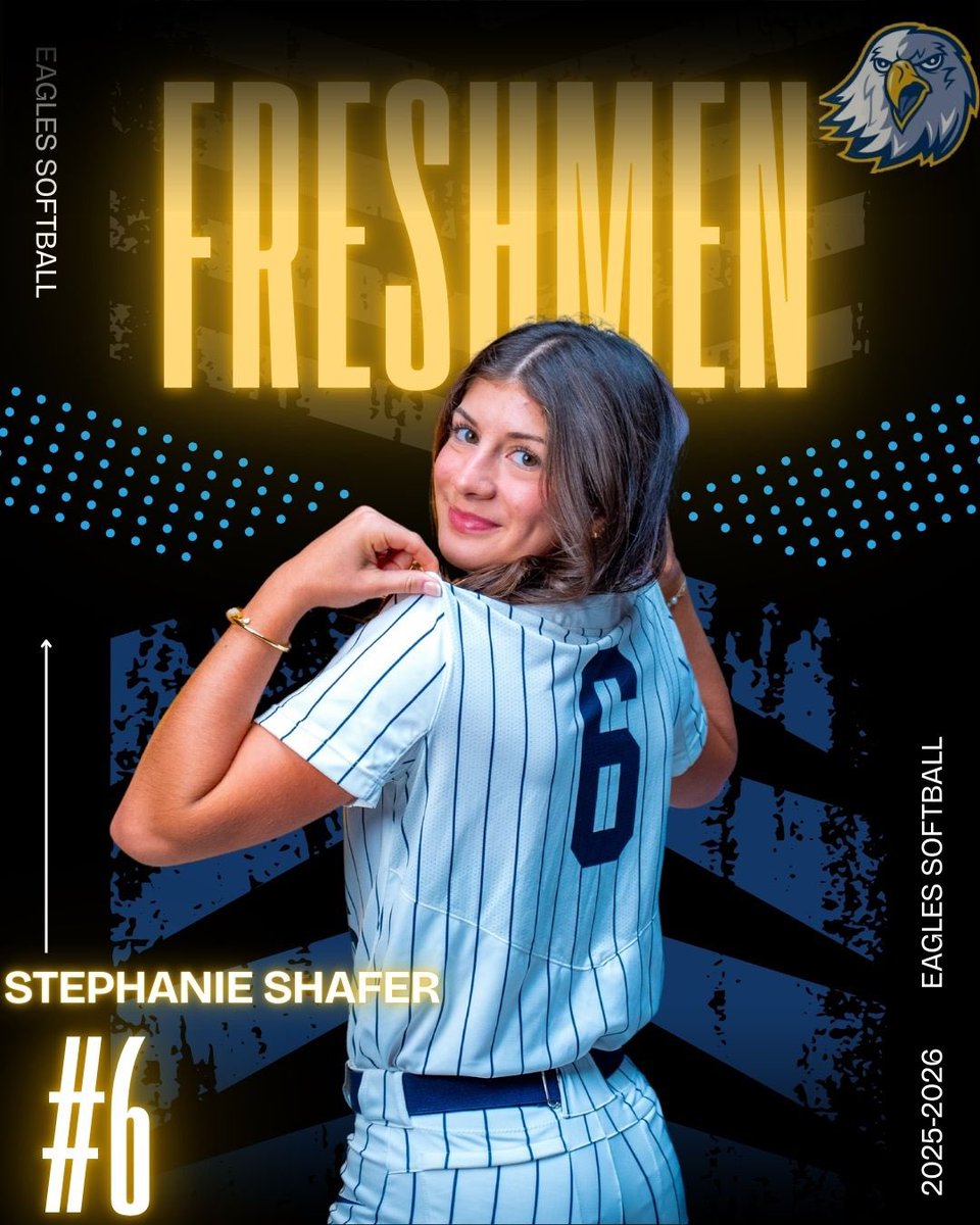 Meet the team: 🦅

Stephanie Shafer #6: INF 

Hometown: Jefferson, Georgia 

Go Eagles 🦅🦅