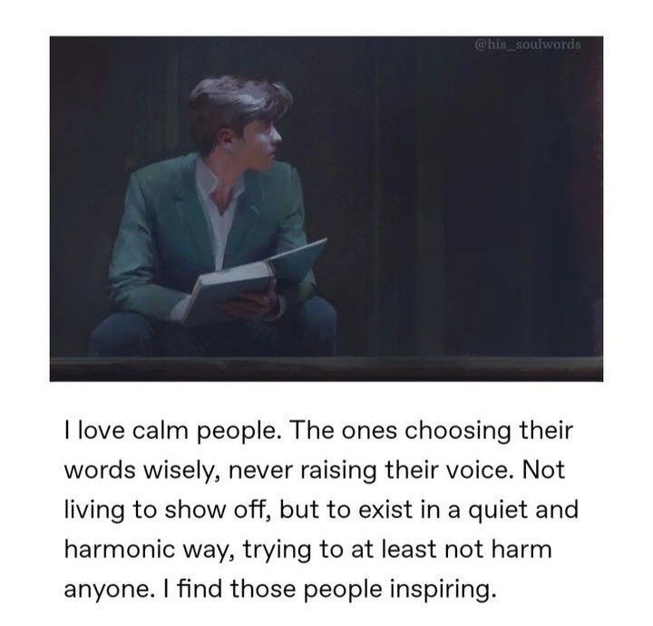 Lovandfear's tweet image. I love calm people
