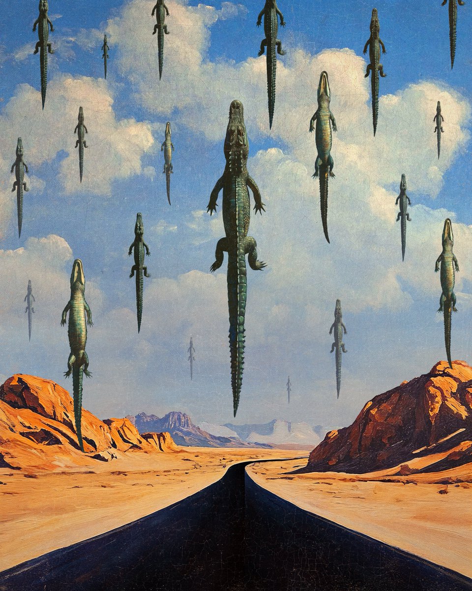 solisolsoli's tweet image. alligator lizards in the air by mendezmendez