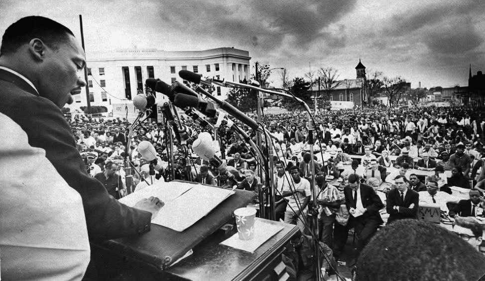 BamaStateSports's tweet image. Built on a dream. Driven by purpose. Today we honor Dr. Martin Luther King Jr. and his lasting impact on our community and beyond.