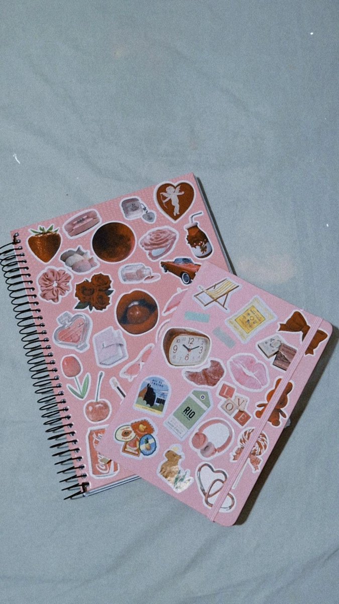 study_mah's tweet image. Cadernos q eu vou usar esse ano:
-o grande pra matérias específicas 
-o pequeno pra caderno de erros
(Comprei os adesivos na shopee)