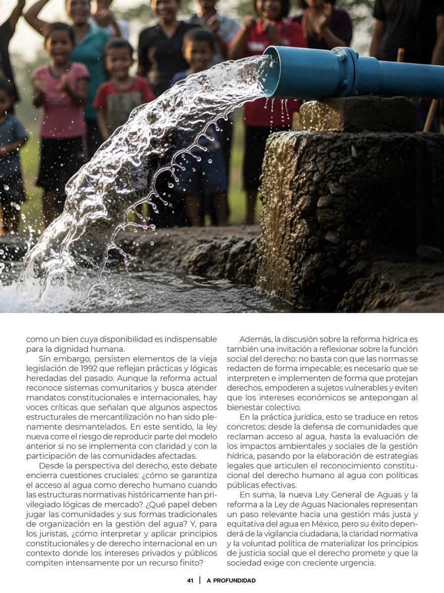 El agua en México ya no es un tema técnico, es un derecho humano.
La nueva Ley General de Aguas busca frenar su mercantilización y devolverla al pueblo.
El reto ahora es que se cumpla.🚰💧🙌🏻
<a href="/Mx_Diputados/">H. Cámara de Diputados</a> <a href="/conagua_mx/">Conagua</a> <a href="/AdolfoRomanM/">Adolfo Román</a>