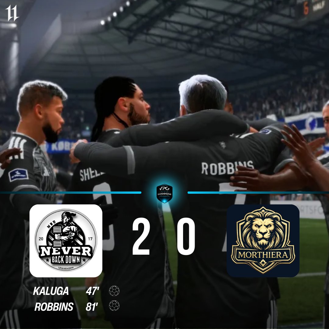 neverbackdowncp's tweet photo. 𝙍𝙀𝙎𝙐𝙇𝙏𝘼𝙏𝙎✅

8 buts pour 1 seul encaissé, une très bonne performance dans l’ensemble ! 

@OfficialVPG / @VPGFrance_ 

🎨@11_Visuals

#NeverBackDown #NBD #ProClub #FC26 https://t.co/cc1OdCyLLD