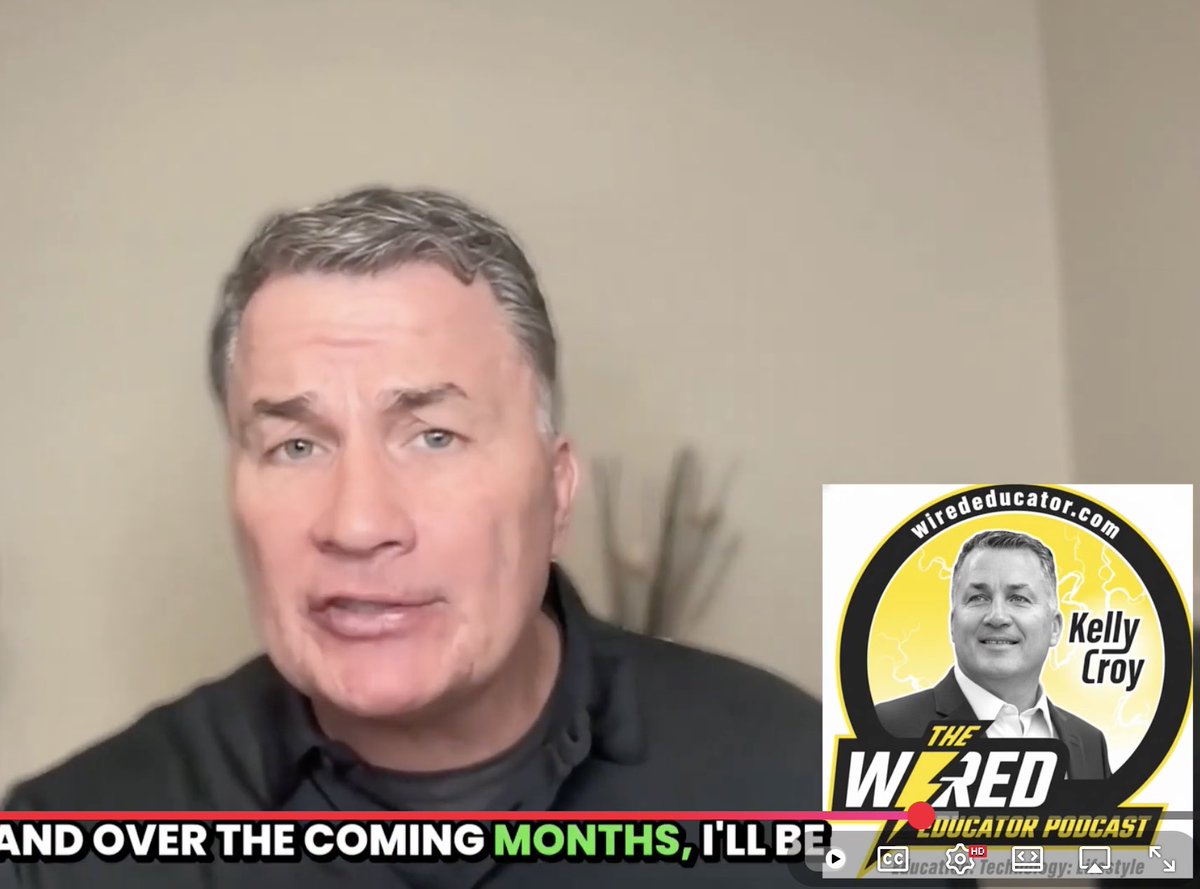kellycroy's tweet image. This is the FIRST time the Wired Educator Podcast has been published as an audio podcast AND a VIDEO podcast! Here is the YouTube Video of Episode 254 "The Greatest Year of Your Life!"           youtu.be/MFcmr7fF7zU The first episode of a new season. #edu #podcast