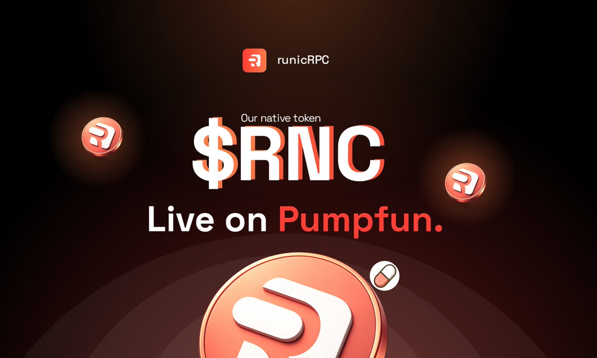 runicRPC's tweet image. $RNC is live on @Pumpfun 

CA: b6LNCreRaHRJ6xa7JmVcPqtAW6NMogzyi4MfcQRuniC