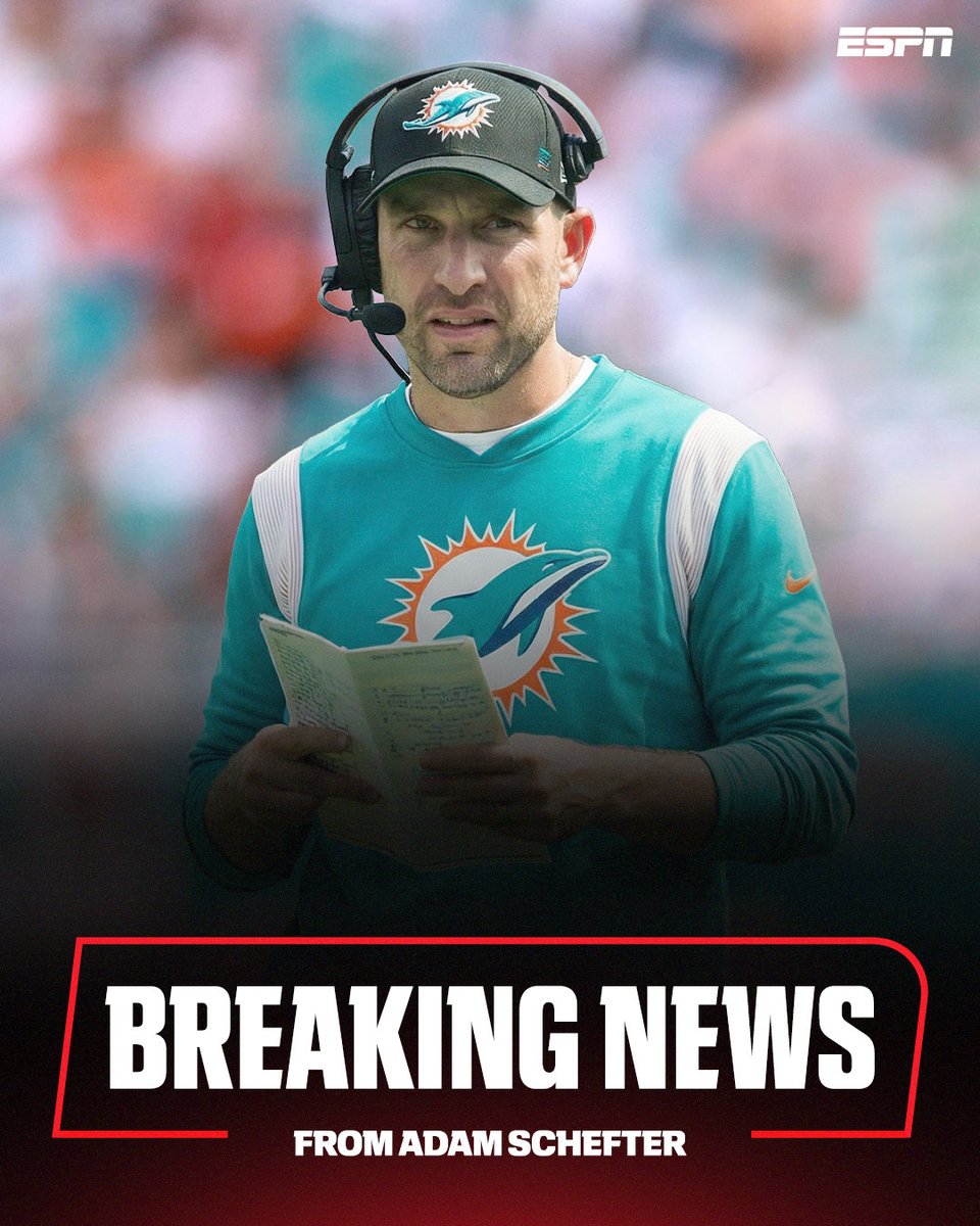 espn's tweet image. Breaking: The Dolphins are hiring former Packers DC Jeff Hafley as their head coach, sources told @AdamSchefter. 

Get breaking news alerts from Adam Schefter through the ESPN App: espn.smart.link/66rqoc9mb