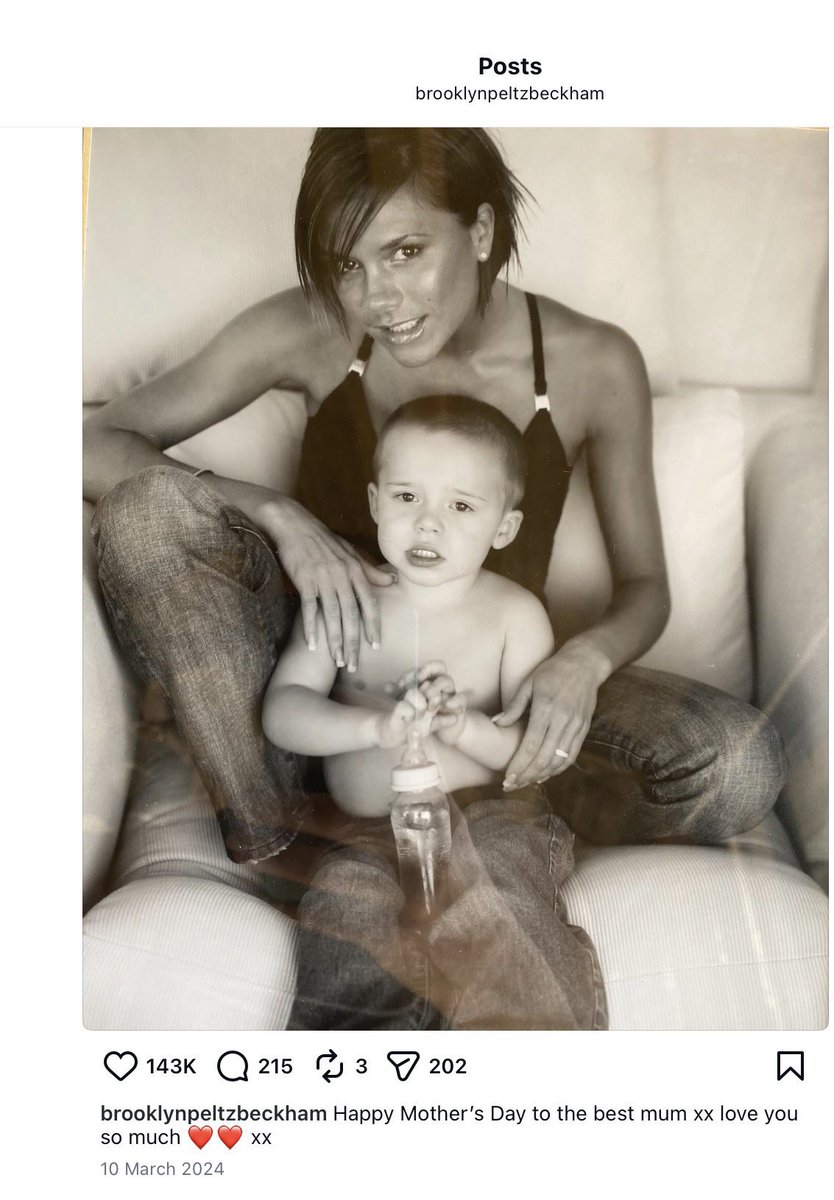 ThatLondonLady's tweet photo. Brooklyn is just a whiny spoiled brat, trashing his parents who gave him everything! His wife Nicola Peltz probably wrote that pathetic rant as if it was him! She wouldn’t have even looked his way if he wasn’t a ‘Beckham’ with his parent’s fame, wealth &amp; status. https://t.co/aFZJ70wD7q