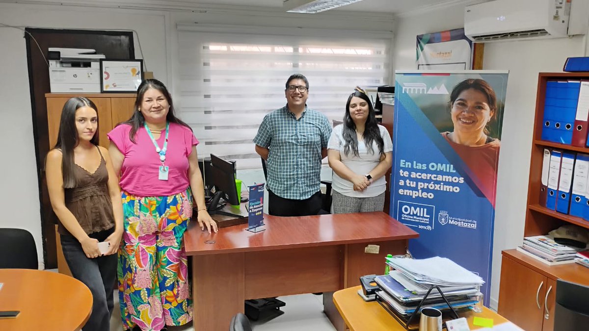 🤝La tarde de hoy, sostuvimos una reunión con equipo de OMIL Omil Mostazal   de la Municipalidad, para solicitar apoyo en difusión de programa Trabajar con Calidad de Vida  en empresas de la comuna.