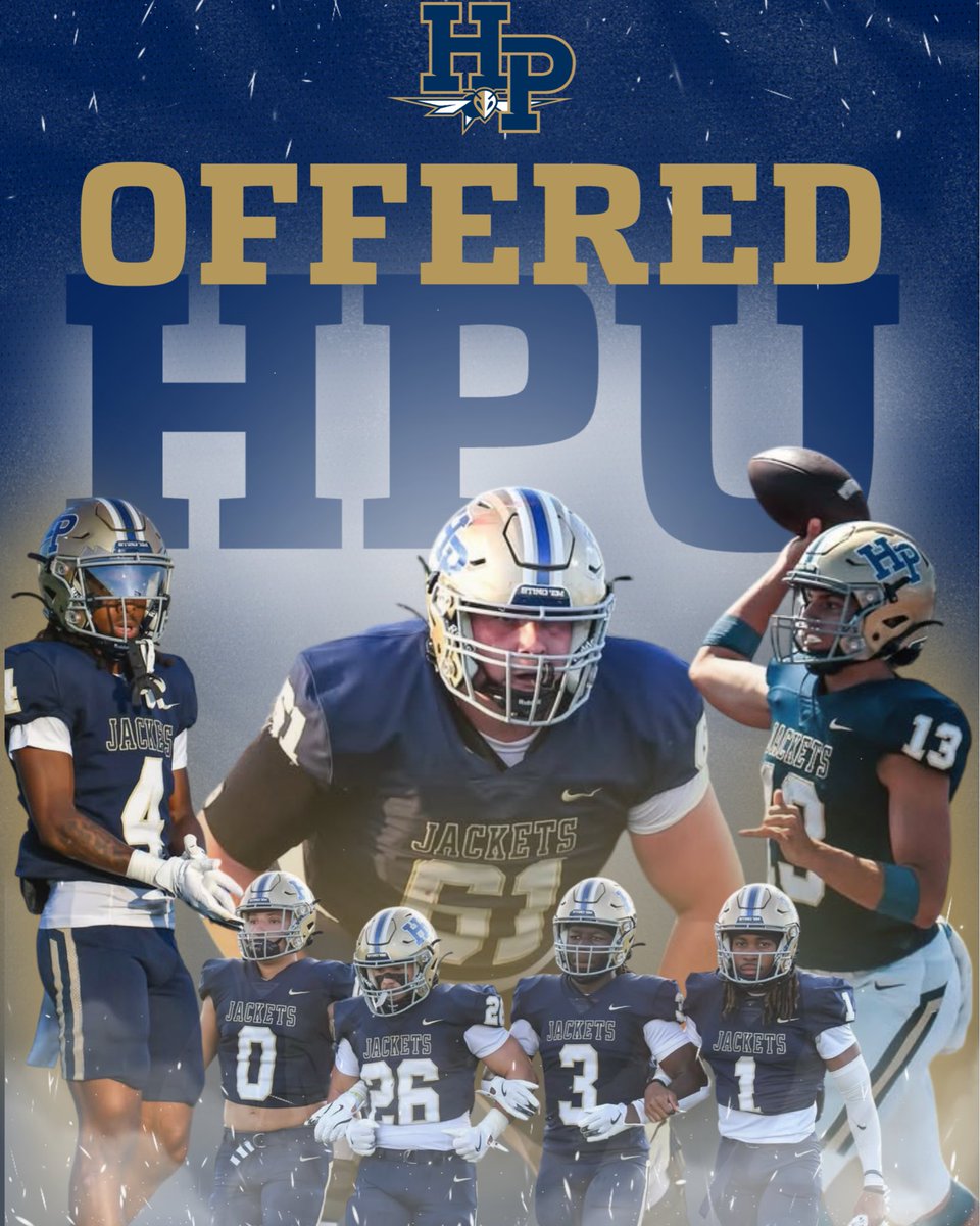 CarsonTBradley's tweet photo. After a great conversation with @CoachDouglasIII,  I am excited to share that I have received an offer to continue my education and football career with @HPUFootball 

  #StingEm #DeepWaters
@TERRANCEORRII @TheCoachMason @V_Rod13 @coachsims_ @PoteetFB https://t.co/deff3Uq4jQ