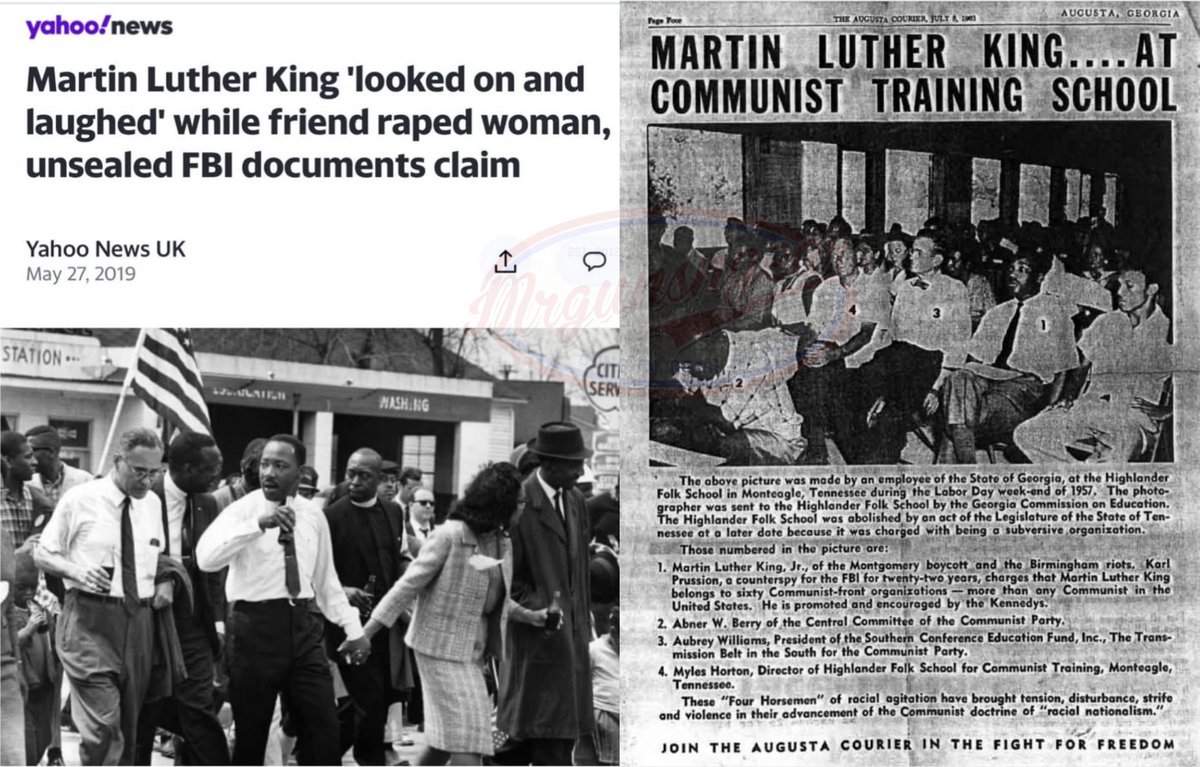 Mrgunsngear's tweet image. I really don't trust anything "FBI documents" have ever claimed but, with everything else we know about the real history of MLK, it does check out...

#MLKDay #history #MLK #MLKJR