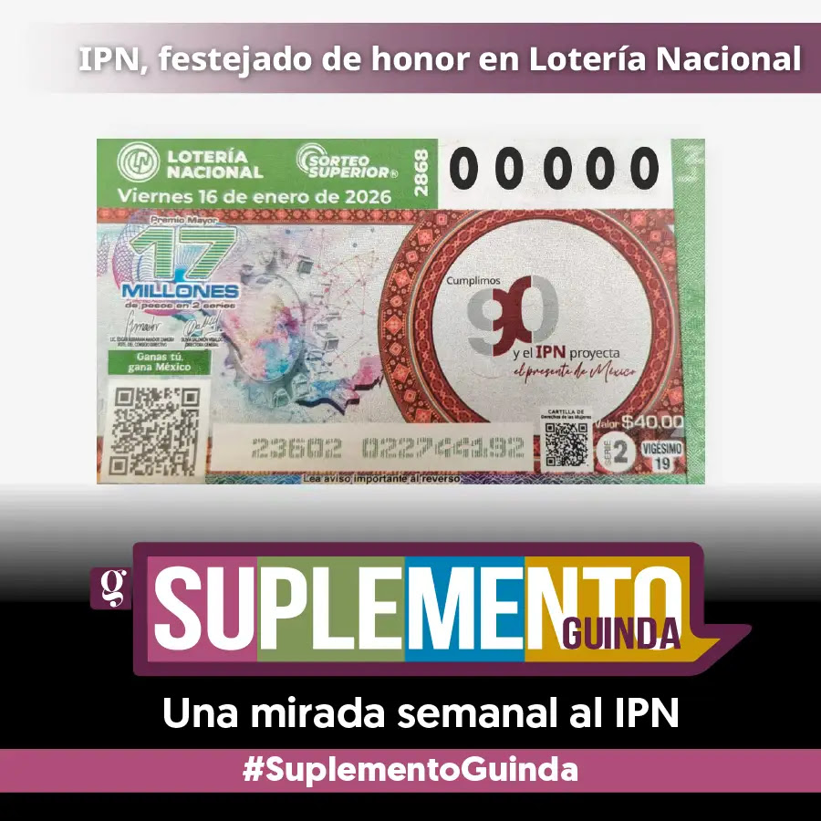 Entérate de más con el Suplemento Guinda.

ipn.mx/gacetapolitecn…

#ESIMEZACATENCO #IPN #alumnos #profesores
IBS*dhh