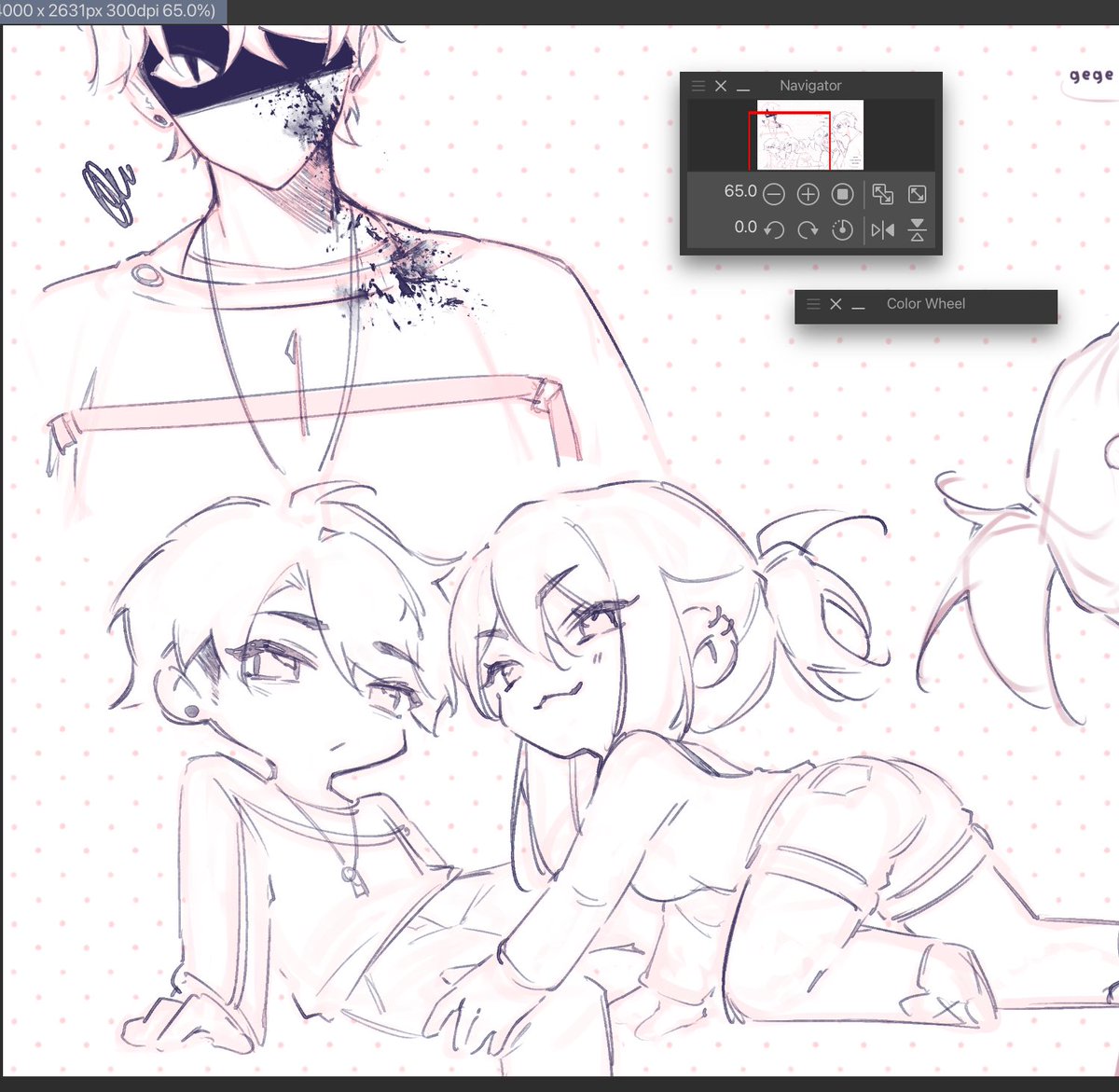 littletail_yosh's tweet image. scribbles before bed.. calebmc but make it tcoaal 🫢