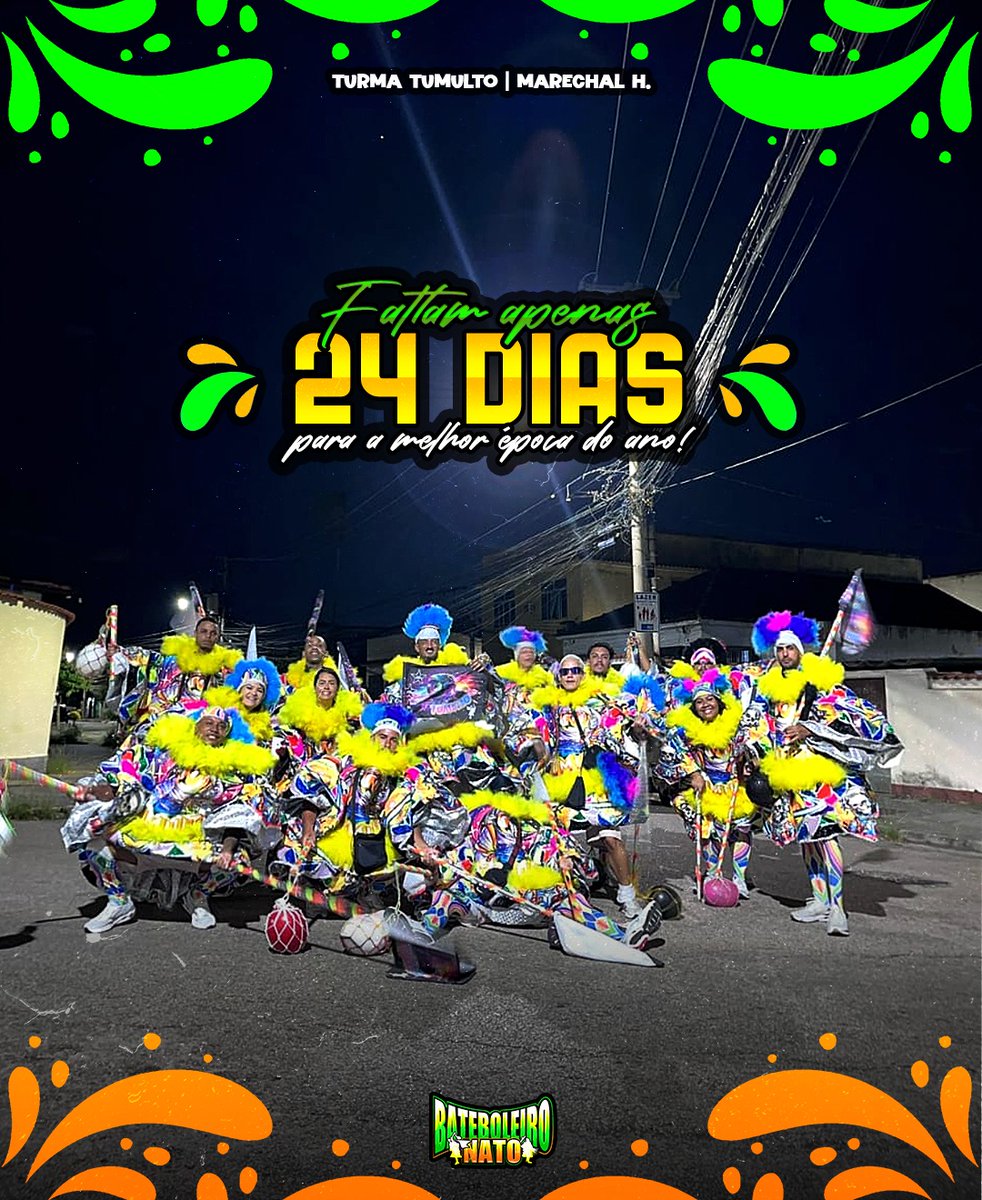 bateboleironato's tweet photo. FALTAM APENAS 24 DIAS 🎭 https://t.co/cC2DxjjLgR