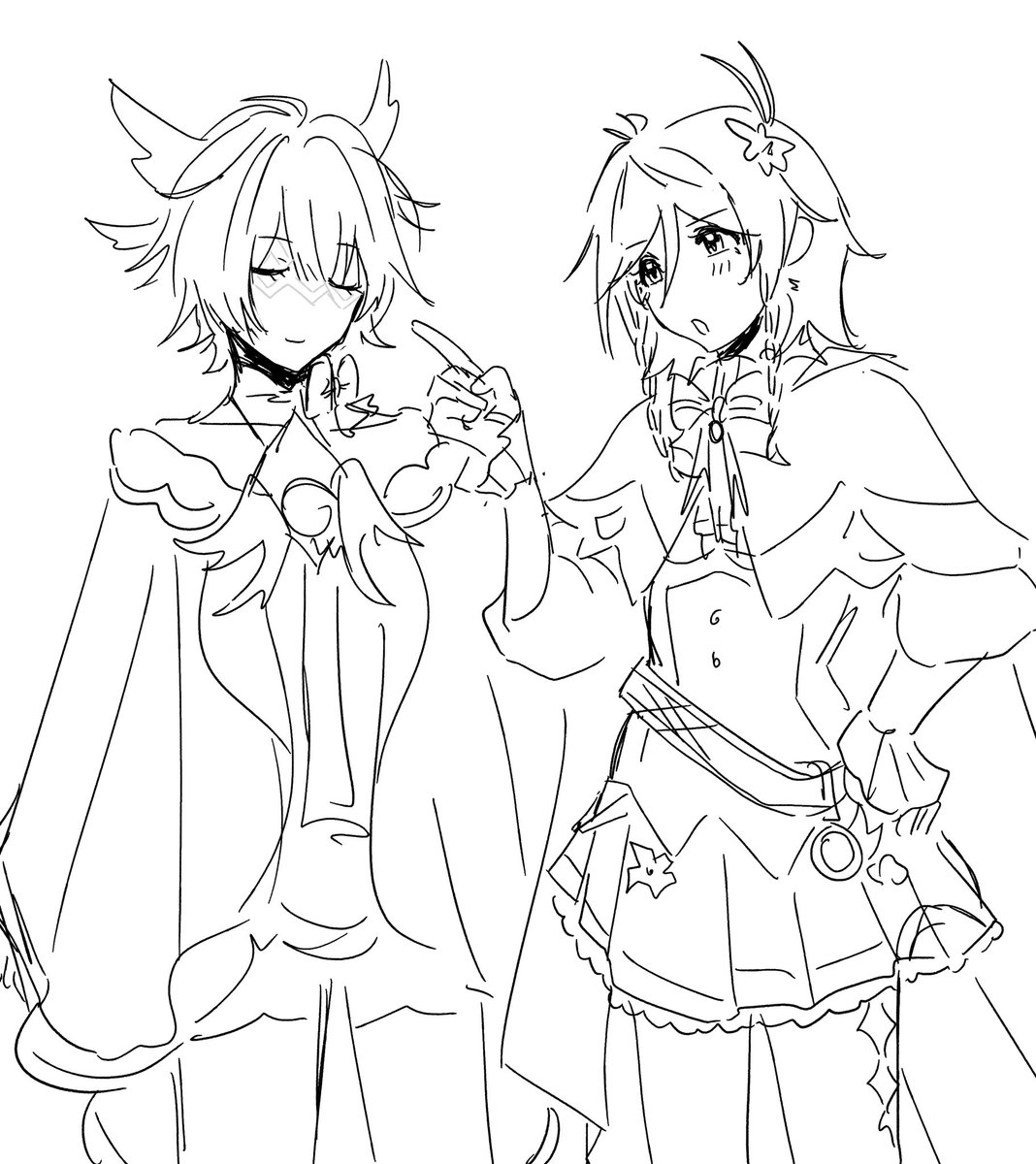 fluutterian's tweet image. femti and twinkbina just because