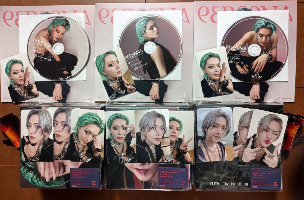 悠太 トレカ 悠太くんのPERSONA、Venom ver. がどんどん届いた(笑) 通常版のCDは