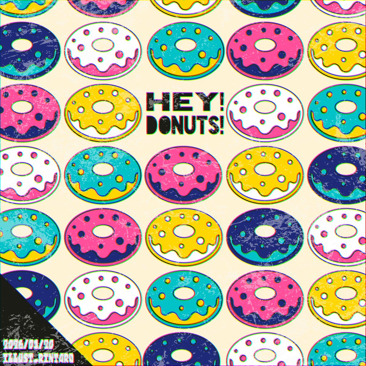 2026/01/20
自主製作。アイコンとして使いたい方が居れば、リプライ下さい。HEY!DONUTS!が、ADHDミームに関連したフレーズであることにご注意下さい。
#アイコン #ADHD #ドーナツ