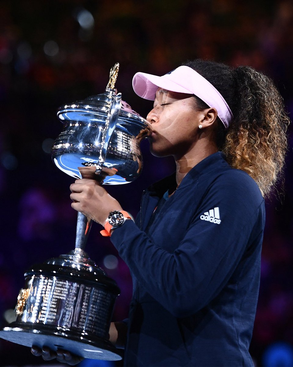 usopen's tweet image. On this day in 2019, @naomiosaka won the Australian Open women's singles final, becoming #1 for the first time! 🏆