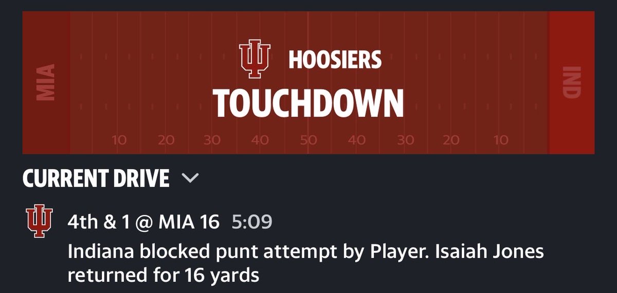 MichaelOptions's tweet photo. Boooooom!!! #iufootball #indianafootball #NationalChampionship https://t.co/HzSVo8Tkxr