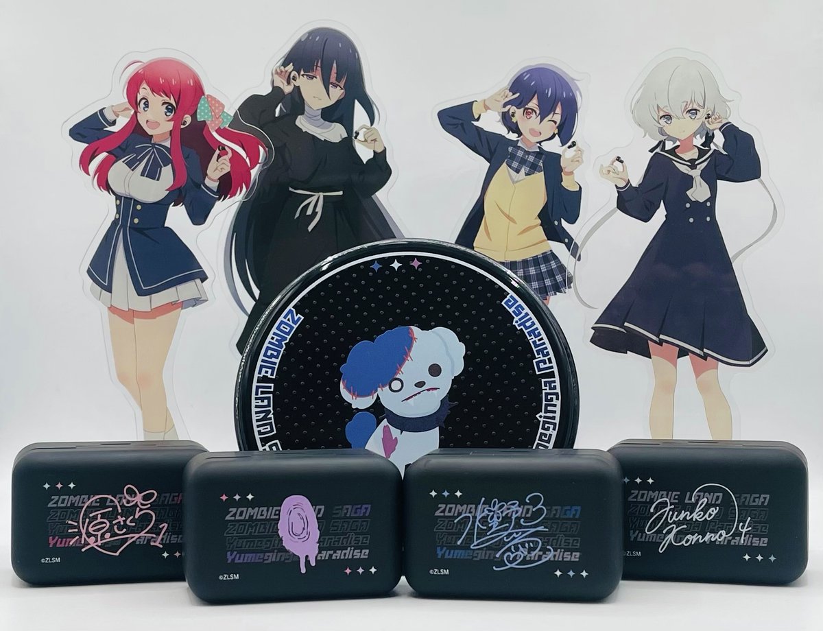 ONKYO_ANIME's tweet image. 劇場版『#ゾンビランドサガ ゆめぎんがパラダイス』新規録り下ろしボイス搭載コラボワイヤレスイヤホン第1弾受注販売中💘

#音アニ 1号店にてご試聴🉑

描き下ろしグッズも店頭販売中❕
⚠️一部グッズは再入荷待ちです🙇🏻‍♀️

🔻ECサイト🔻
onkyodirect.jp/shop/pages/zom…

#ゾンサガ