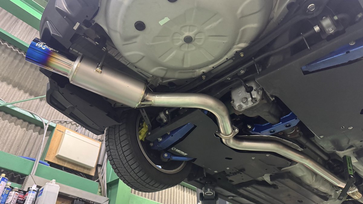 極フルチタンマフラー【ｻｰｷｯﾄｽﾍﾟｯｸ】 VAB 1本出し&APEXi製ECV‼️ 車両